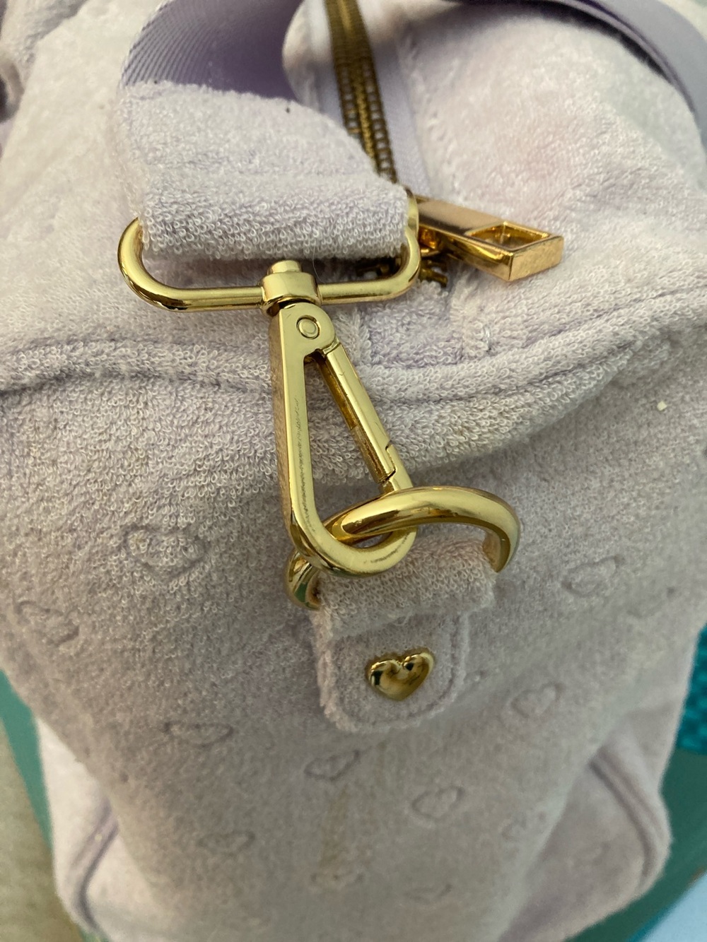 Stoney Clover Lane Lavender Heart-Embossed Travel Duffel - Picture 5 of 16
